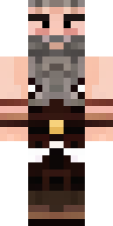 a viking warrior in fur and iron with a braided beard