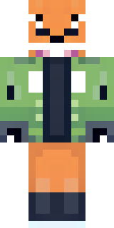 an anthropomorphic fox in a green explorer jacket