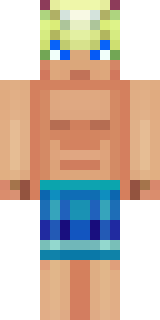 a summer surfer in board shorts with sun-bleached hair