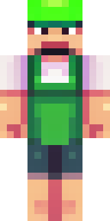 a farmer villager in a straw hat with a green apron