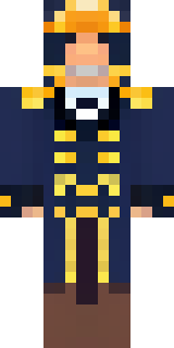 an airship captain in a navy coat with copper gadgets