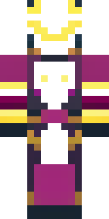 a nether hunter in crimson hide with glowing gold trim