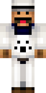 a cheerful chef in a white coat and tall hat with a wooden spoon