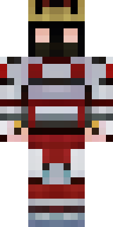 a samurai in red lacquered armor with a horned helmet