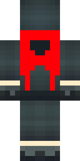 a shadow ninja in matte black with a red scarf