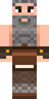 a viking warrior in fur and iron with a braided beard