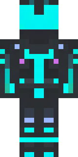 a neon cyber-ninja in dark bodysuit with teal light trim