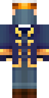 an airship captain in a navy coat with copper gadgets