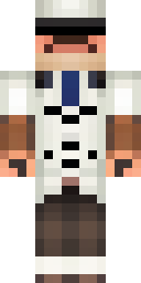 a cheerful chef in a white coat and tall hat with a wooden spoon