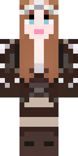 a shieldmaiden in leather armor with war paint