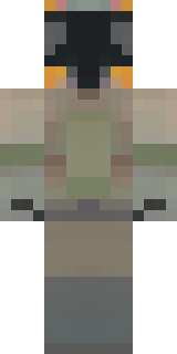 a battle-worn pilot in orange plating with scorch marks