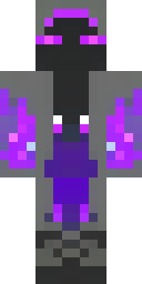 an end-realm sorcerer in obsidian robes with violet particles