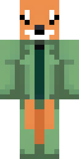 an anthropomorphic fox in a green explorer jacket