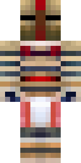 a gladiator in bronze arm guards and a red-plumed helmet