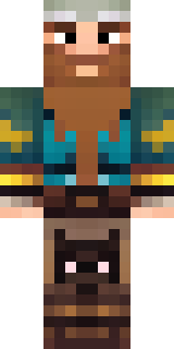a viking warrior in fur and iron with a braided beard