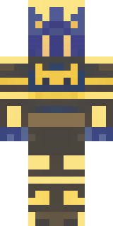 a piglin brute in gold armor with a snout and tusks