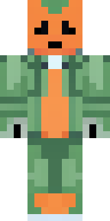 an anthropomorphic fox in a green explorer jacket