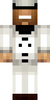 a cheerful chef in a white coat and tall hat with a wooden spoon