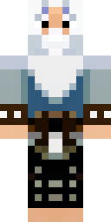 a frost viking in white furs and a horned helm