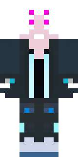 a cyberpunk mercenary in a black jacket with neon-pink circuitry