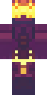 a nether hunter in crimson hide with glowing gold trim