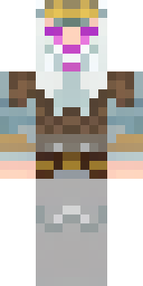 a frost viking in white furs and a horned helm