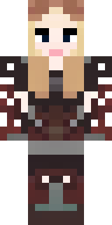 a shieldmaiden in leather armor with war paint
