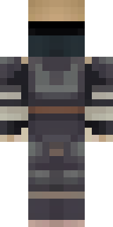 a ronin in weathered dark armor and a straw hat