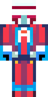 a masked hero in a sleek red and blue suit with a chest emblem