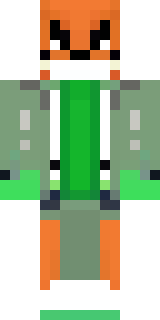 an anthropomorphic fox in a green explorer jacket