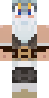 a frost viking in white furs and a horned helm