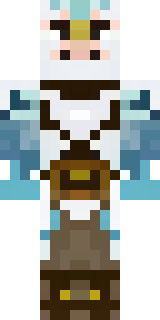 a frost viking in white furs and a horned helm