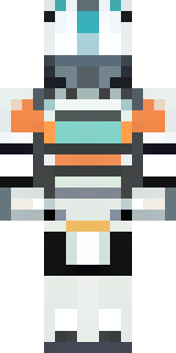a mecha pilot in a white flight suit with a segmented helmet