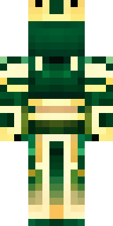 a jade samurai in green and gold ceremonial armor