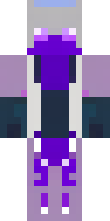 an end-realm sorcerer in obsidian robes with violet particles