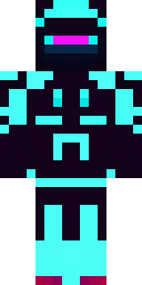 a neon cyber-ninja in dark bodysuit with teal light trim