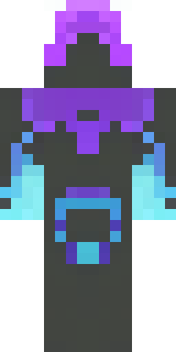 an end-realm sorcerer in obsidian robes with violet particles