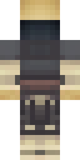 a ronin in weathered dark armor and a straw hat