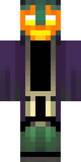a Halloween pumpkin-headed figure in a dark cloak