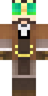 a steampunk inventor in a brown leather coat and brass goggles