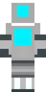 a sleek white service robot with a single cyan sensor