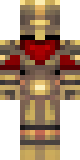 a gladiator in bronze arm guards and a red-plumed helmet