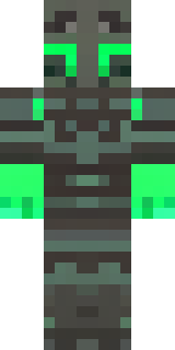 a fallen knight in blackened rusted armor with green glowing cracks