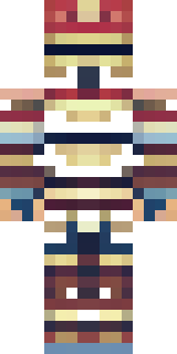 a gladiator in bronze arm guards and a red-plumed helmet