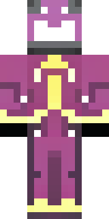 a nether hunter in crimson hide with glowing gold trim