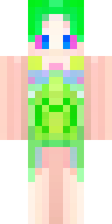 a spring fairy in a petal dress with translucent wings