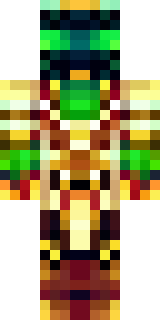 a golden pirate with an eyepatch and a parrot on the shoulder
