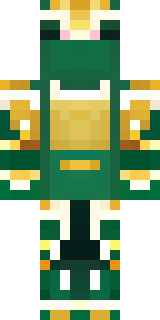 a jade samurai in green and gold ceremonial armor