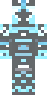 a frost knight in ice-blue armor rimed with snow