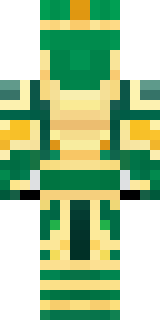 a jade samurai in green and gold ceremonial armor